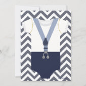 Een kleine Man Baby shower uitnodiging, padvinders Kaart (Achterkant)