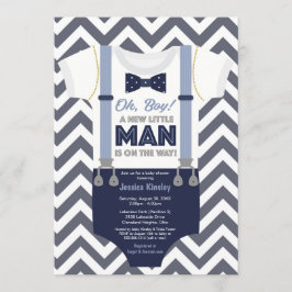 Een kleine Man Baby shower uitnodiging, padvinders Kaart