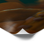 Een kleine man verloren in de Bossen Perfect Poster (Hoek)