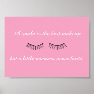 Een kleine Mascara draagt nooit breekbaar Poster