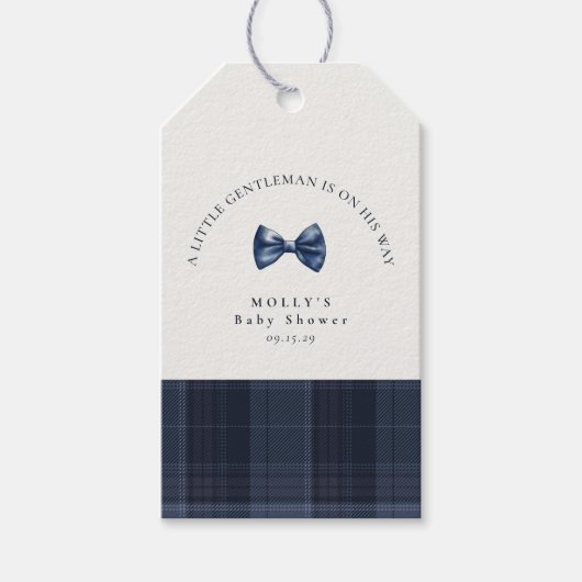 Een kleine meneer is onderweg cadeaulabel (Voorkant)