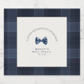 Een kleine meneer is onderweg sparkling wijnetiket (Enkel label)