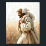 Een kleine metgezel, Christelijke geloofskunst, Je Poster<br><div class="desc">Een kleine metgezel,  Christelijke geloofskunst,  Jesus Rescues Lamb,  Jesus Christ Painting,  LDS Digital,  Bible Printable,  Jesus Leaves the 99 Art</div>