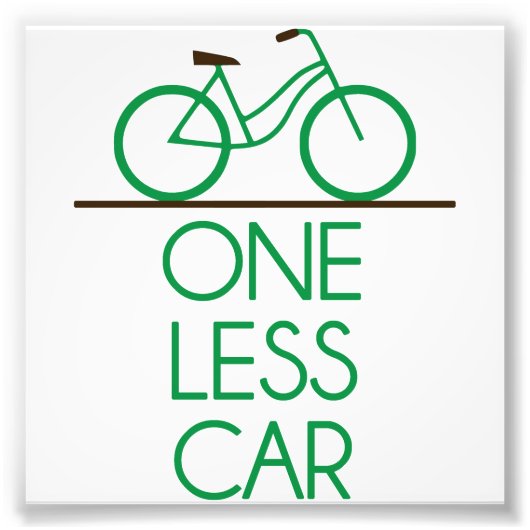 Een kleine motorfiets op aarde foto afdruk (Voorkant)