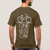Een kleine motorfiets op aarde t-shirt (Achterkant)