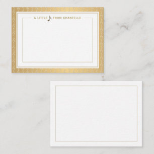 Een kleine noot muziek notitie reliëf Treble Clef Notitiekaartje