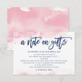 EEN KLEINE NOTITIE OVER GEBOORTES elegant marine r Kaart (Voorkant / Achterkant)