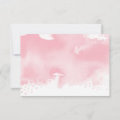 EEN KLEINE NOTITIE OVER GEBOREN stijlvol marinebla Kaart (Achterkant)