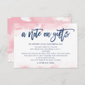 EEN KLEINE NOTITIE OVER GEBOREN stijlvol marinebla Kaart (Voorkant / Achterkant)