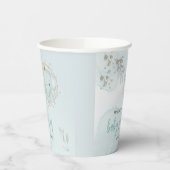 Een kleine Olifant Boy Baby shower Paper Cup Papieren Bekers (Links)