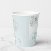 Een kleine Olifant Boy Baby shower Paper Cup Papieren Bekers (Rechts)