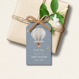 Een Kleine Ontdekkingsreiziger Heet Luchtballon Cadeaulabel