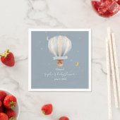 Een Kleine Ontdekkingsreiziger Heet Luchtballon  Servet (Insitu)