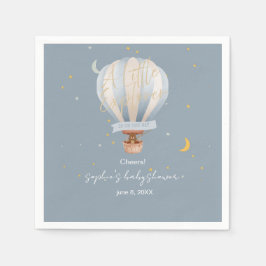 Een Kleine Ontdekkingsreiziger Heet Luchtballon Servet