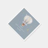 Een Kleine Ontdekkingsreiziger Heet Luchtballon  Servet (Hoek)