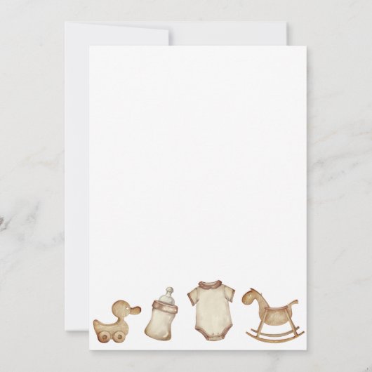 Een kleine op de weg Espresso Martini Baby shower Kaart (Achterkant)