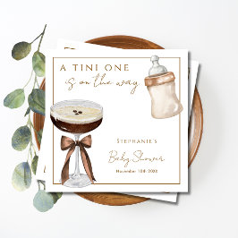 Een kleine op de weg Espresso Martini Baby shower Servet
