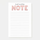 Een kleine opmerking: post it notes (Voorkant)