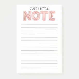 Een kleine opmerking: post it notes