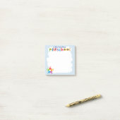Een kleine opmerking van de preschool post-it post-it® notes (Op bureau)