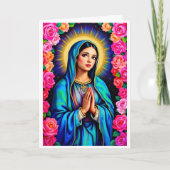 Een kleine opmerking Virgin Mary Voeg tekst Kaart (Voorkant)