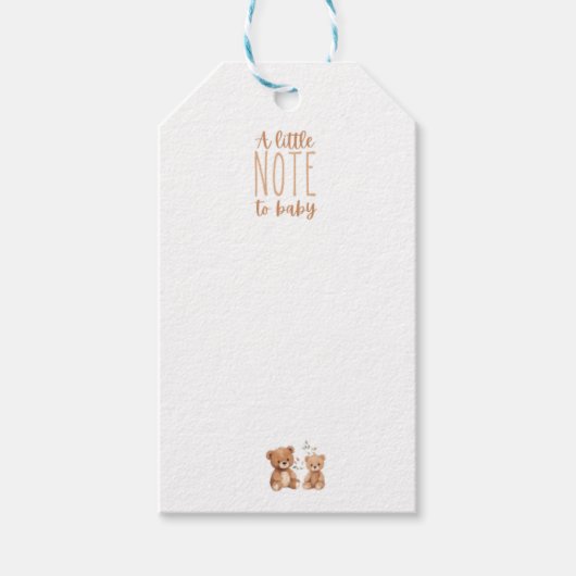 Een kleine opmerking voor Baby Sticker Inside Book Cadeaulabel (Voorkant)