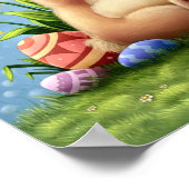 Een kleine paasbunny poster (Hoek)