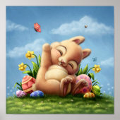 Een kleine paasbunny poster (Voorkant)