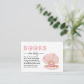 Een kleine parel is onderweg Boeken voor Baby Informatiekaartje (Staand voorkant)