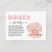 Een kleine parel is onderweg Boeken voor Baby Informatiekaartje (Voorkant)