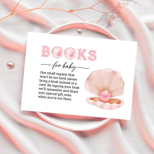 Een kleine parel is onderweg Boeken voor Baby Informatiekaartje