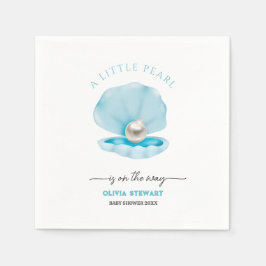 Een kleine parel is op de Weg Baby shower Servet