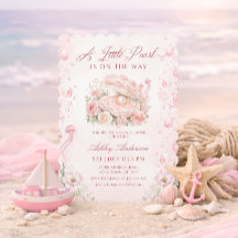 Een Kleine Parel Meisje Baby Shower