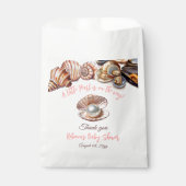 Een kleine parel onder het Zee meisje Baby shower Bedankzakje (Voorkant)