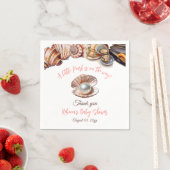 Een kleine parel onder het Zee meisje Baby shower Servet (Insitu)