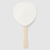 Een kleine peach is onderweg Baby shower Handwaaier (Achterkant)