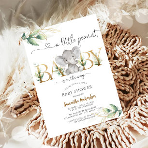 Een Kleine Pinda Baby Shower Uitnodiging