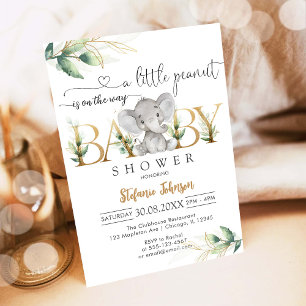 Een Kleine Pinda Baby Shower Uitnodiging