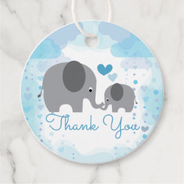 Een kleine pinda Elephant Boy Baby shower Bedankjes Labels