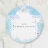 Een kleine pinda Elephant Boy Baby shower Bedankjes Labels (Achterkant)