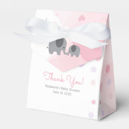 Een kleine pinda Elephant Girl-Baby shower Bedankdoosjes