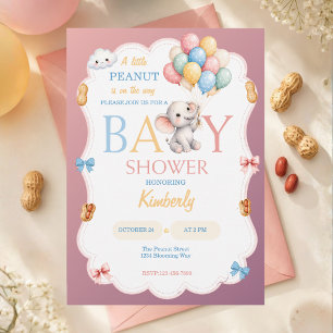 Een kleine pinda geslacht neutrale baby shower kaart