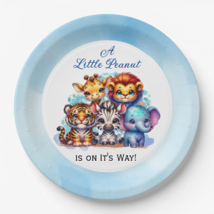 Een kleine pinda is onderweg   BABY SHOWER Papieren Bordje