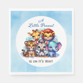 Een kleine pinda is onderweg | BABY SHOWER Servet