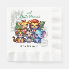 Een kleine pinda is onderweg | BABY SHOWER Servet