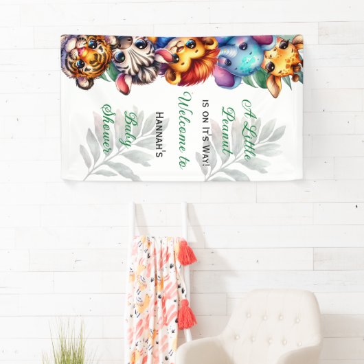 Een kleine pinda is onderweg | BABY SHOWER Spandoek (Insitu)