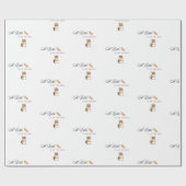 Een kleine pinda is op de weg Baby shower Cadeaupapier (Vlak)