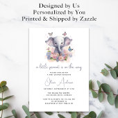 Een kleine pinda is op de weg Baby shower Kaart