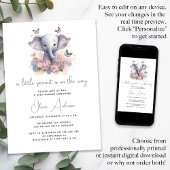 Een kleine pinda is op de weg Baby shower Kaart