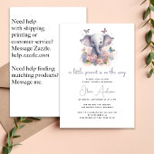 Een kleine pinda is op de weg Baby shower Kaart